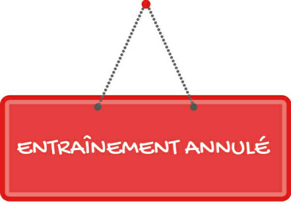Cours annulés