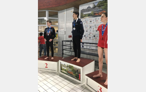 Théo 2ème des 2004 sur le 50 Dos en 34.30